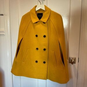 Talbots Yellow Cape Coat